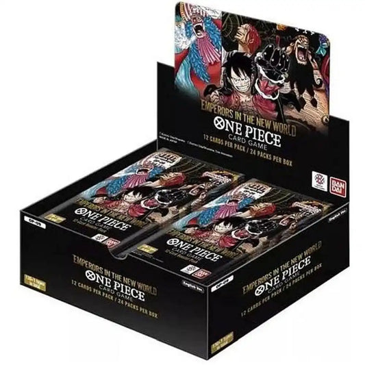 One Piece Card Game : OP09 – Emperors in the New World (Booster Display, 24 Packs) – Anglais