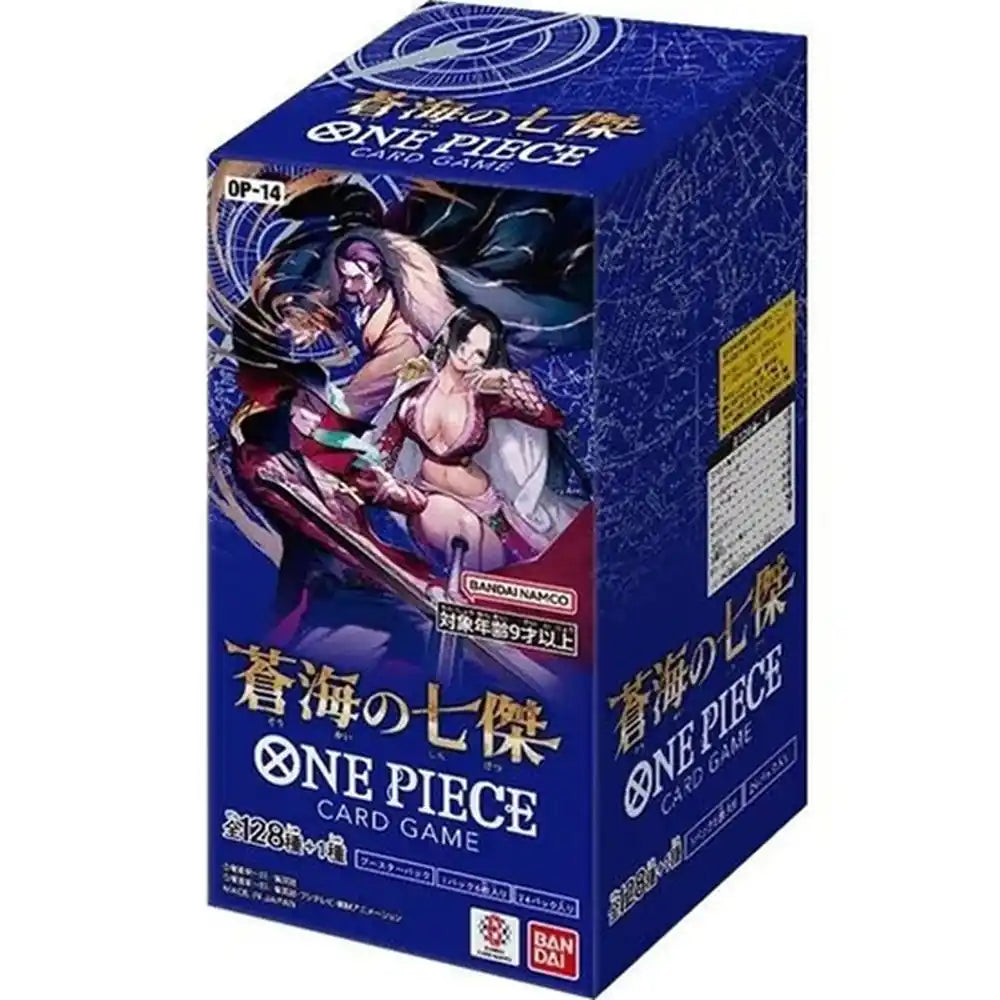 One Piece Card Game – OP14 The Azure Sea's Seven (Japonais) – Booster Display