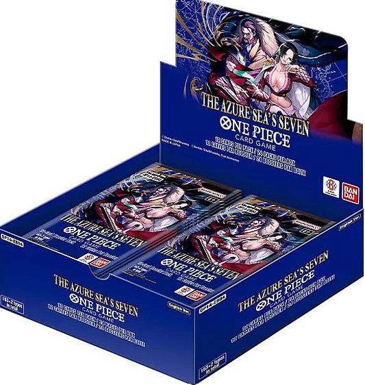 One Piece Card Game – OP14-EB04: The Azure Sea's Seven – Booster Display (Francais)