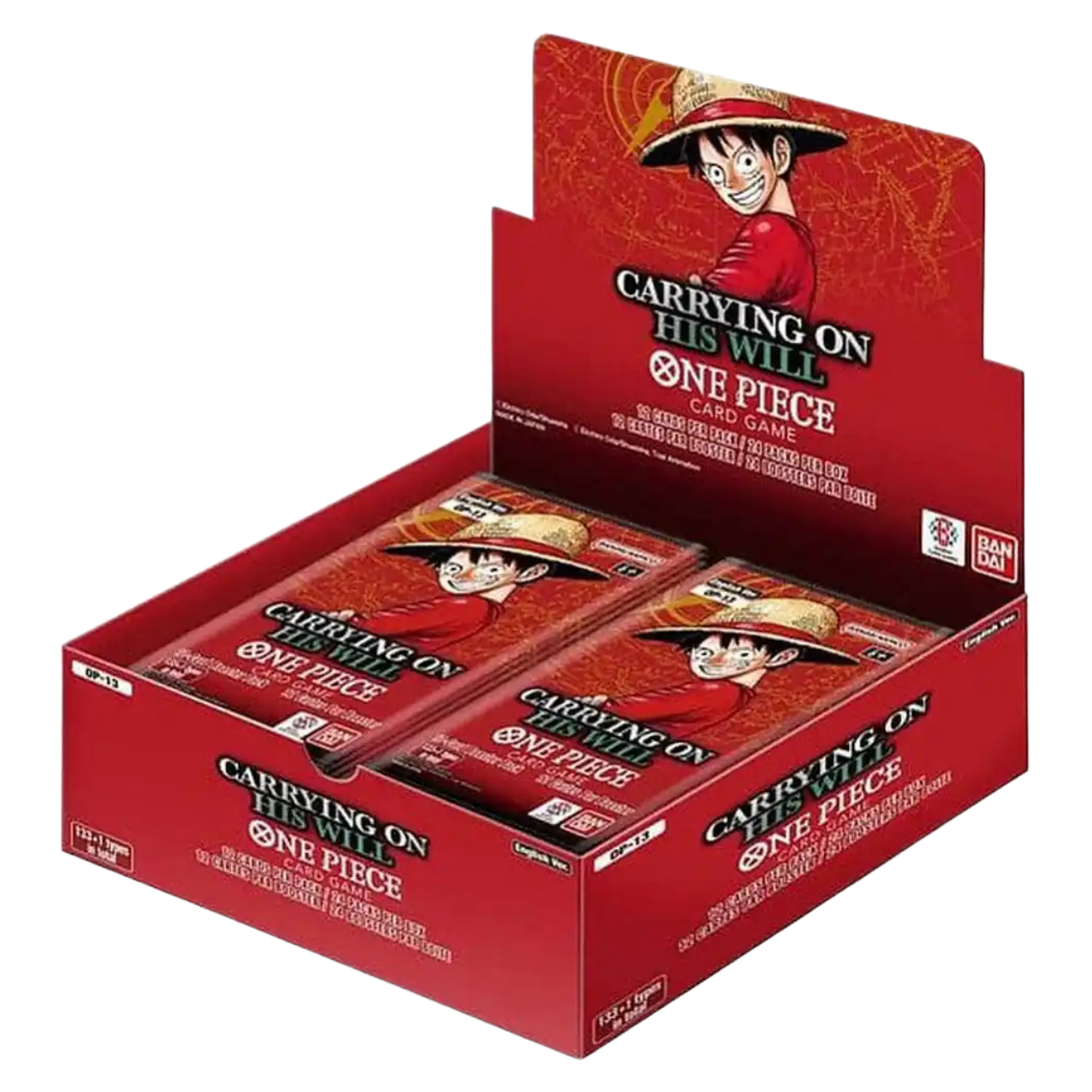 One Piece Card Game: OP13 – Carrying On His Will (Booster Display, 24 Packs) – English