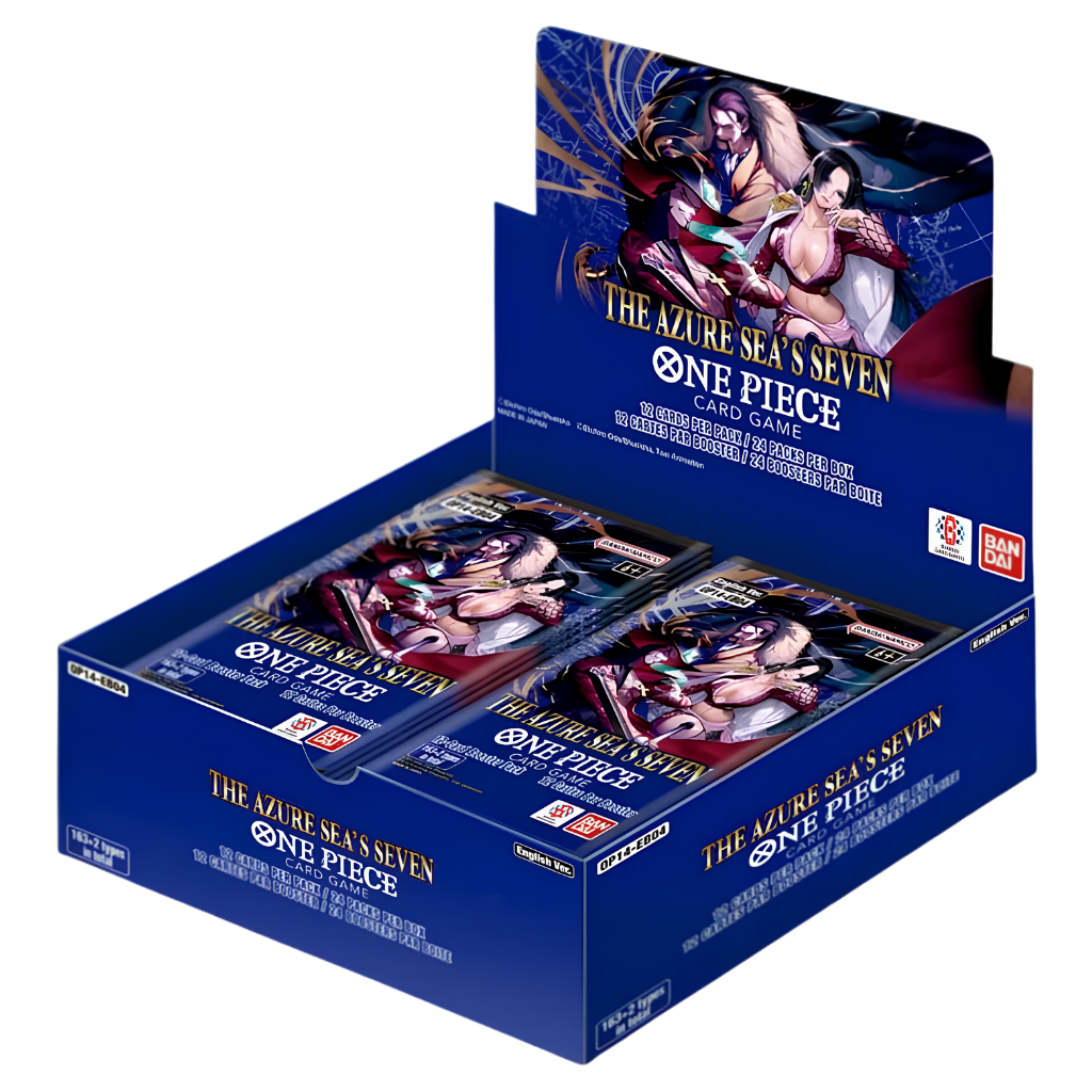 One Piece Card Game – OP14-EB04: The Azure Sea's Seven – Booster Display