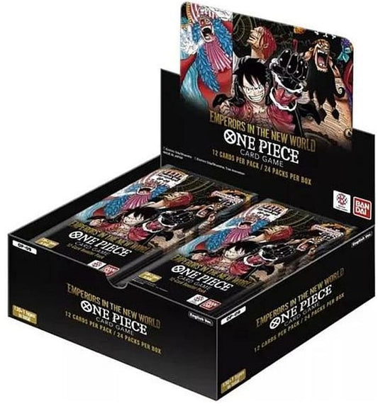 One Piece Card Game : OP09 – Emperors in the New World (Booster Display, 24 Packs) – Anglais