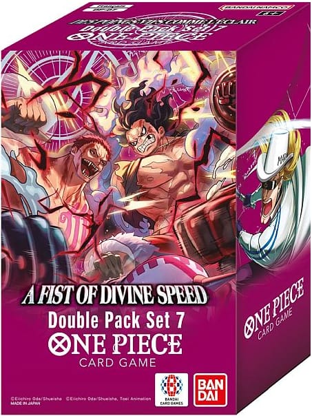 One Piece Card Game – OP11 A Fist of Divine Speed – DP07 Double Pack Set Display (Anglais)