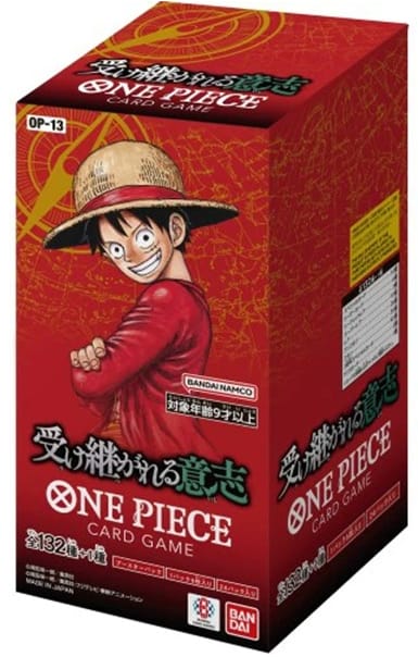 One Piece Card Game – OP13 Carrying on His Will (Japonais) – Booster Display