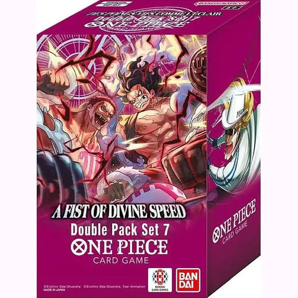 One Piece Card Game – OP11 A Fist of Divine Speed – DP07 Double Pack Set Display (English)