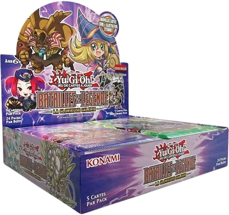 Display Yu-Gi-Oh! Battles of Legend Glorious Gallery EN 24 boosters 1ère édition version anglaise