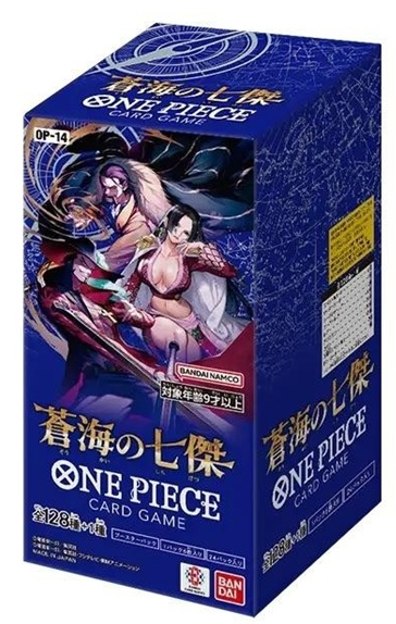One Piece Card Game – OP14 The Azure Sea's Seven (Japonais) – Booster Display