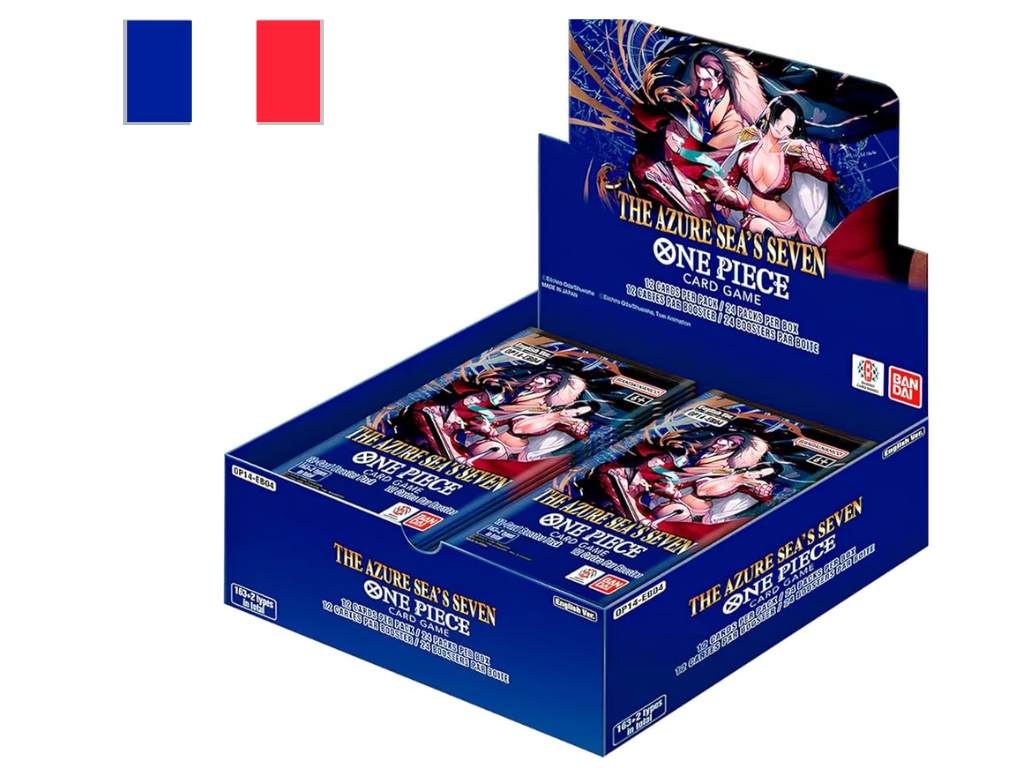 One Piece Card Game – OP14-EB04: The Azure Sea's Seven – Booster Display (Francais)